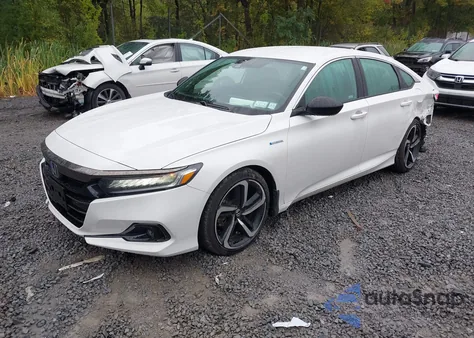 2022 Honda Accord Hybrid Sport z USA, uszkodzony, nr VIN 1HGCV3F27NA034738
